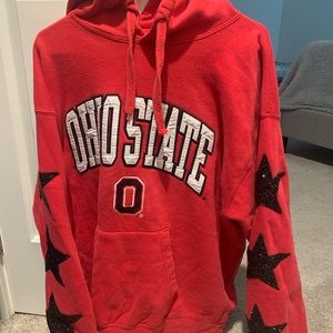 NWOT LF Ohio state hoodie with black star sleeves